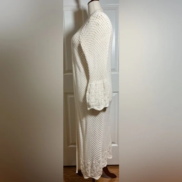 Lane Bryant Women’s Ivory Knit Cardigan - Picture 4 of 10